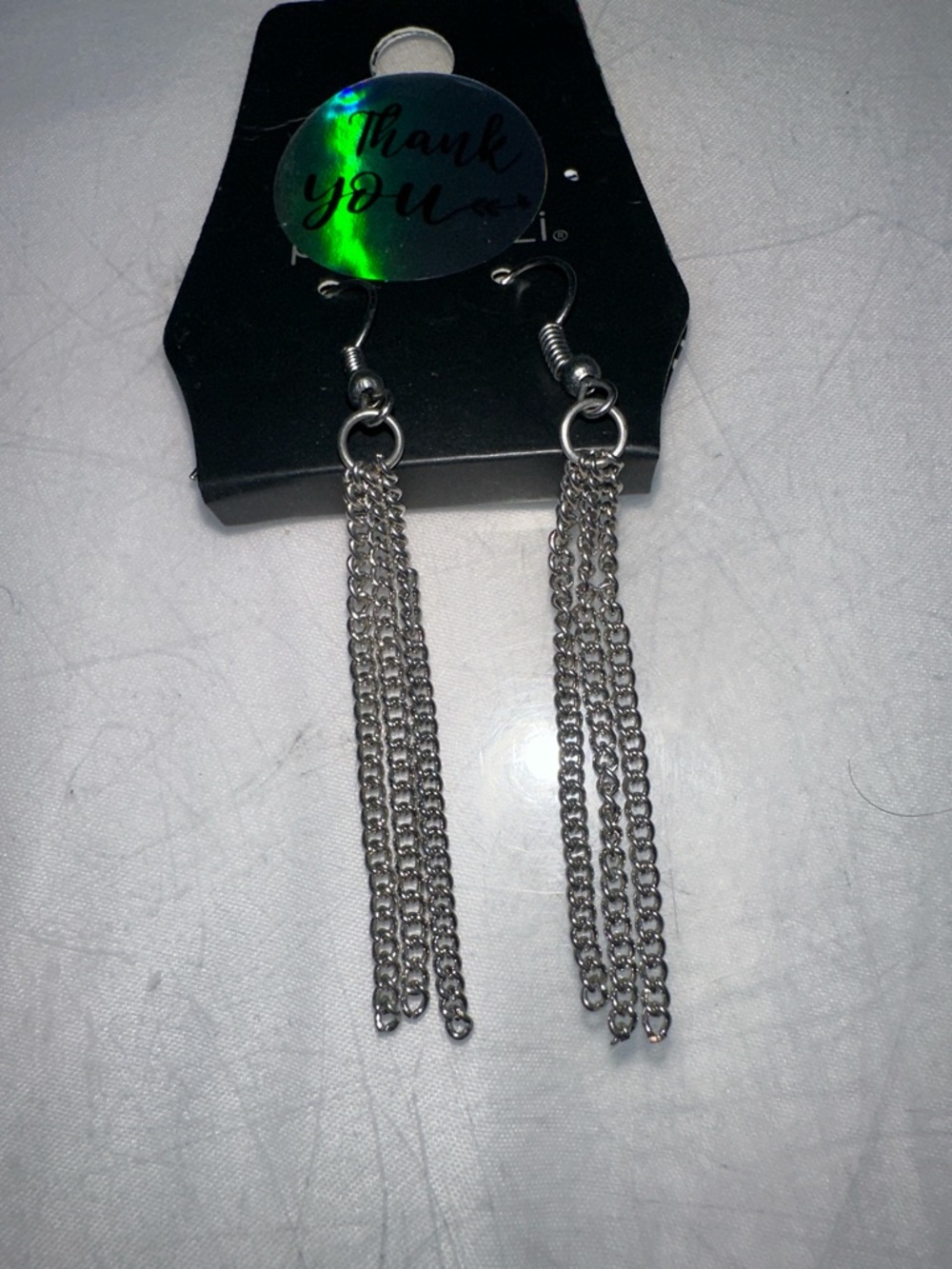 Silver Chain Tassel Drop Earrings - Women Jewelry